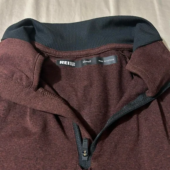 Women’s REI Co-Op Base Layer Quarter Zip Pullover Gorpcore Brown Size XS - Picture 2 of 7